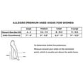 thumbnail image 2 of Allegro Women’s 8-15 mmHg Premium 249 Ribbed Dress Sock Compression Socks, Comfortable Support Garments for Women, 2 of 4