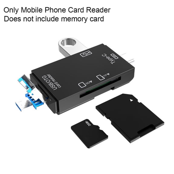 SHELLTON Multifunction Card Reader in One Otg Card Reader Sd / Tf / Usb 6 in 1