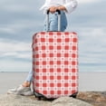 thumbnail image 7 of Pofeuu Checkered Christmas With Snowflakes Print Luggage Suitcase Cover Protector Luggage Washable Covers Aesthetic for 18/24/28/32 inch Luggage（No luggage included）-, 7 of 7