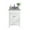 White, variant on 24 Inch Single Sink Brown Cabinet Bathroom Vanity With White Stripes Countertop - Laviva