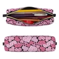thumbnail image 2 of Disketp Sweet Heart Estuche de Lápices de Cuero con Cierre, Estuche Compacto para Papelería, Bolígrafos y Accesorios Pequeños, 2 of 7