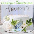 thumbnail image 4 of WEUVEB Floral Para Pastel Con Flores Artificiales De Satén Y PU Para Eventos Especiales, 4 of 6