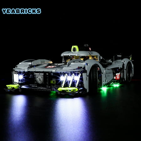 YEABRICKS LED Lighting Kit Compatible with LEGO Technic PEUGEOT 9X8 24H Le Mans Hybrid Hypercar 42156 Building Toy Set(Not Include the Model)