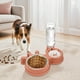 thumbnail image 2 of Juego de comedero y bebedero para gatos | Comedero y bebedero ajustable | Dispensador de agua para perros | Comedero extraíble para gatos | Comedero para mascotas para cachorros Perros medianos Gatos, 2 of 4