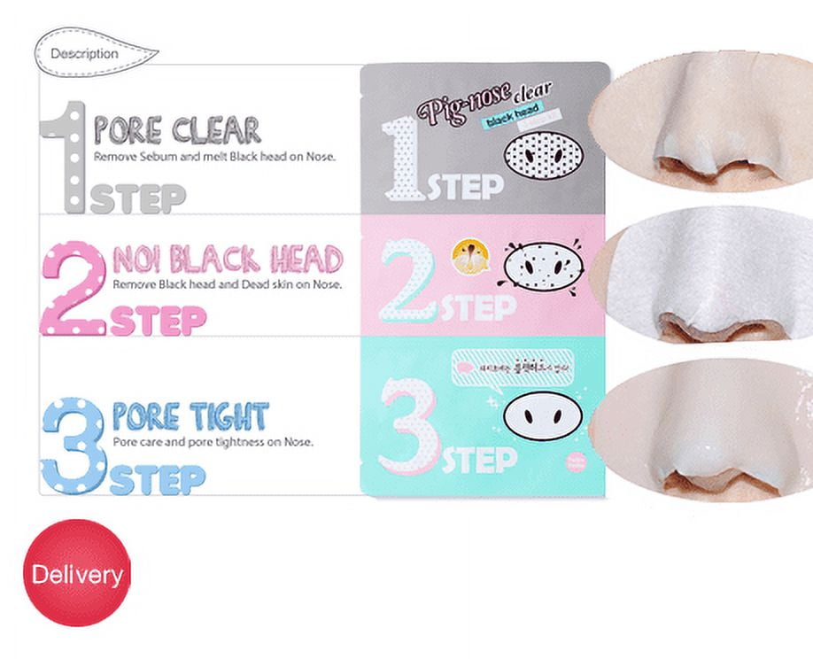 (10 Pack)Holika Holika Pig Nose Clear Black Head 3-step Kit / Korea Cosmetic