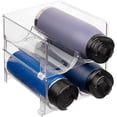 thumbnail image 1 of Estante para botellas de 2 piezas, estante para botellas de plástico, estante para botellas de vino, estante para botellas de agua, estante para botellas de cocina apilable, para mostradores de, 1 of 5