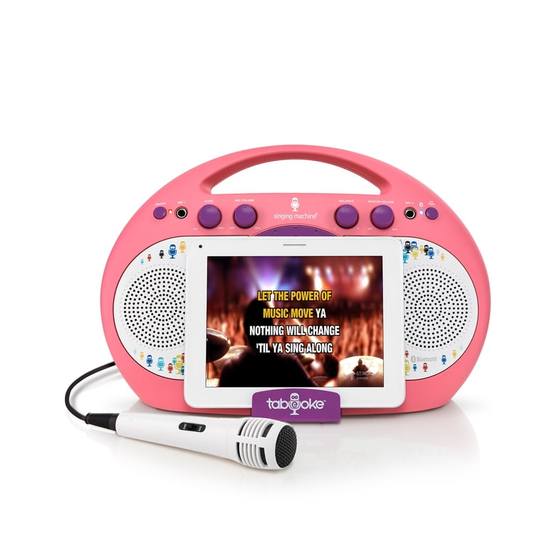 The Singing Machine Tabeoke Karaoke Machines, Pink/Purple