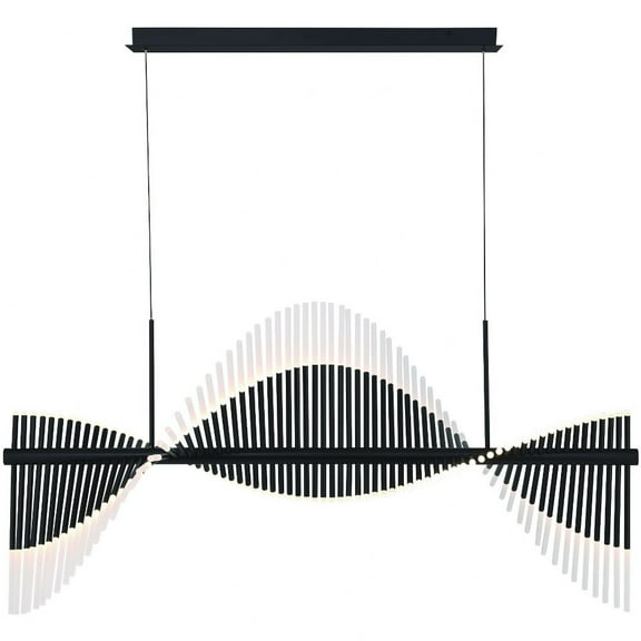 47126-022 Eurofase Lighting Voltik - 72W 144 LED Chandelier-29 Inches Tall and 29 Inches Wide-Black Finish
