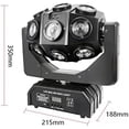 thumbnail image 5 of 210W 18 Heads Stage Light DJ LED Light Moving Head Light for Party Bar Wedding Supports DMX512 Voice Control, 8.46 * 7.40 * 13.77in AC 110V$$Music, 5 of 7