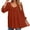 Orange, variant on Trendy Plus Size Tops for Everyday and Casual Wear V Neck Design with Tie Detail for Spring and Autumn Easy To Pair with Jeans plus Size 3x Shirts for Women Long Layering Top