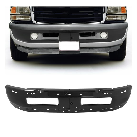 KOJEM Front Bumper Compatible with 1994-2001 Dodge Ram 1500 1994-2002 Dodge Ram 2500 3500 Replacement for CH1002173 CH1002259 5011476AD Bumper Face Bar