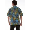 thumbnail image 2 of Scully 5264-OCE-B-MT Mens Short Sleeve Agean Batik Shirt, Ocean - Medium Tall, 2 of 2