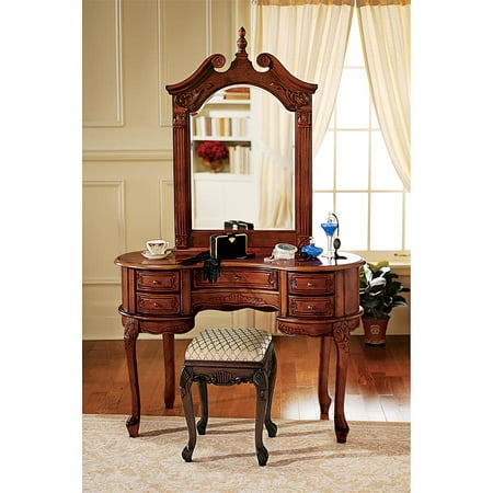 Design Toscano The Queen Anne Dressing Table and (Best Dressing Table Designs)