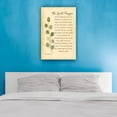 thumbnail image 2 of The Lord’s Prayer Wall Art Matthew 6 9-13 Bible Scripture Wall Art Leaves Canvas Painting For Living Room Unframed 12x18 in, 2 of 5