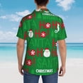thumbnail image 6 of Daiia Cute Santa Hawaiian Shirt for Men Gentle Cotton Regular Short Sleeve Casual-Small, 6 of 9