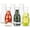 Set of 6, 17 oz, variant on Glass Carafe Pitchers By Mini Carafes- Set Of 6 Beverage Dispensers Clear Jugs For Mimosas Water Wine Milk And Juice With Plastic Lids Dishwasher Safe 17.3 Oz