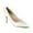 Green, variant on XYD Women Pearl Pumps Thin Mid Heels Elegant Pointed Toe Back Ribbon Bowknot Bridal Evening Shoes Size 7 Green