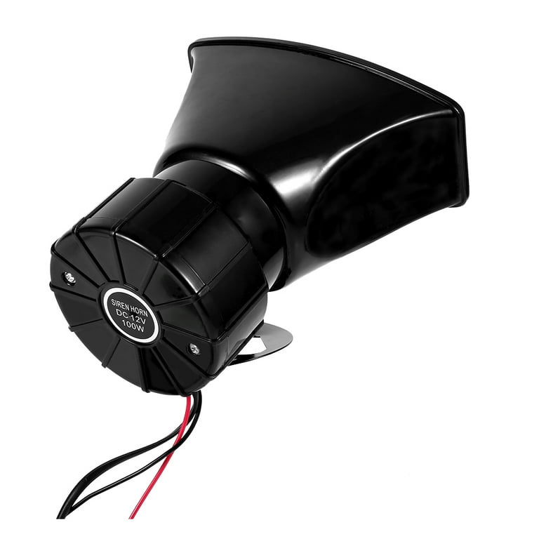 12V Loud Horn Siren 7 Sounds Horn With Mic Pa Speaker System For