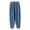 thumbnail image 2 of Sweatpants for Boys Elastic Waist Jogger Baggy with Pockets Solid Pants Athletic Pants for Boys 7-8 Years, 2 of 3