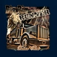 thumbnail image 2 of Wild Bobby, Big Rig Runner Trailer Truck Runnin Alone, Cars and Trucks, Men Graphic Tee, Navy, 5X-Large, 2 of 4