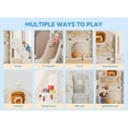 thumbnail image 2 of Wanan Toddler Slide Set, 8-in-1 Indoor Outdoor Playset for Age 1+, Beige, 2 of 7