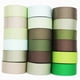 thumbnail image 3 of Cinta de satén de grogrén verde musgo para embalaje de regalo, decoración de fiesta de Navidad hecha a mano, bricolaje, 16, 25, 38 MM, 5 yardas, 3 of 4
