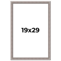 19x29 Frame Grey Real Wood Picture Frame Width 1.25 inches | Interior Frame Depth 0.5 inches | Hans