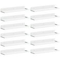 thumbnail image 4 of Lifewit Floating Shelves, 12 Pack White Acrylic Shelf 15" Room Decor for Bookcase/Vinyl Record Display/Photo/Picture in Bedroom, Living Room, Bathroom, Kitchen Storage and Organization, 4 of 9