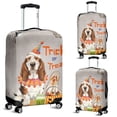 thumbnail image 2 of Trick or Treat Basset Hound Funny Mummy Cosplay Pumpkin Candy Basket Travel Luggage Cover Bassets Dog Breed Lovers Gifts Idea Suitcase Dust Protective Decor - 12016, 2 of 5