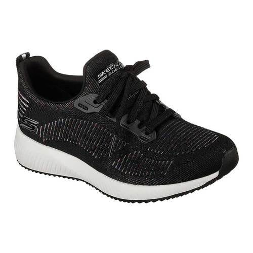 skechers bobs sport squad metallic trainers