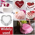 thumbnail image 4 of 2 Moldes para Pasteles con Forma Corazón, Moldes para Hornear Pasteles Aleación Aluminio 10 Pulgadas, Moldes para Pasteles para Hornear, Corazón Antiadherentes, 4 of 7