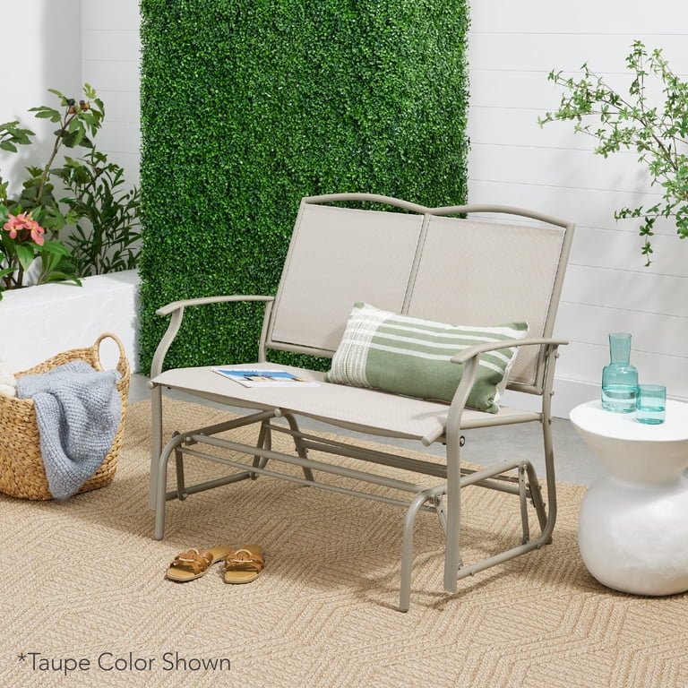 Best Choice Products 2-Person Swing Glider, Steel Loveseat photo 6