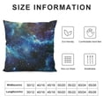 thumbnail image 5 of Qinduosi Blue Pillow Covers in Space Decorative Couch Pillow Cases Square Throw Pillows Home Decor for Living Room Bedroom Bed Cushion Outdoor White, 5 of 5