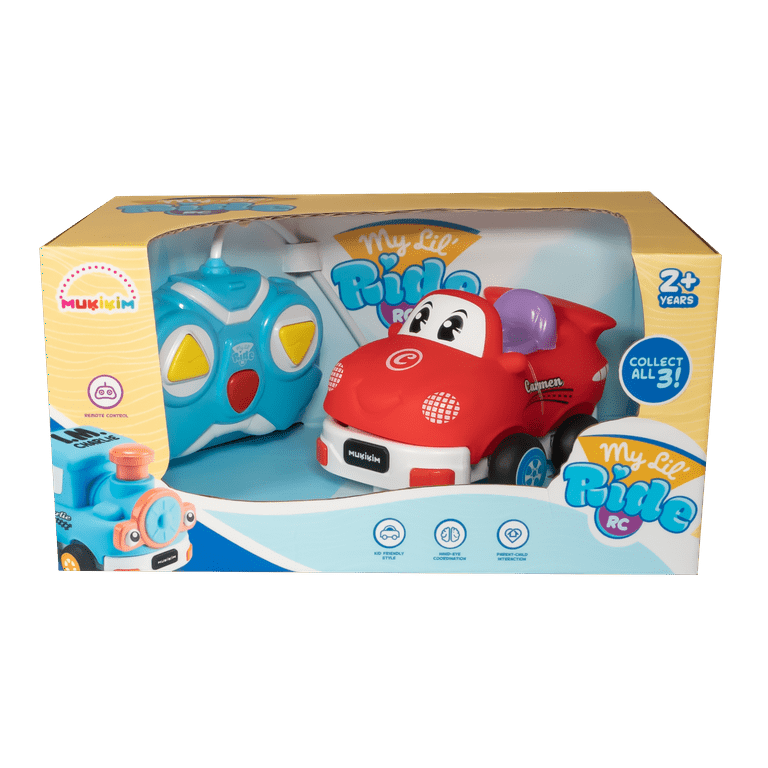 Mukikim My Little Rides RC Car, Carmen the Car, Safe Durable Toy
