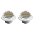 thumbnail image 1 of 2 Pcs Évent de Plafond en PVC Conduit de Ventilation Couverture de Grille d'Échappement, 1 of 4