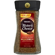 NESCAFE TASTER'S CHOICE House Blend Medium Light Roast Instant Coffee, 7 oz (1 Box of 4)