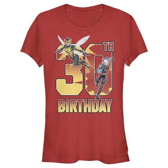 Junior's Marvel Ant-Man & Wasp 30th Birthday  Graphic T-Shirt