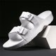 thumbnail image 2 of Guardurnaity Sandalias ligeras sin cordones, cómodas y antideslizantes para verano, zapatillas de verano para mujer, zapatillas deslizantes Calzado Blanco Talla 41, 2 of 5