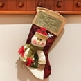 thumbnail image 4 of Koszal Cartoon Cute Santa Claus Snowman Patterns Christmas Sock Gift Container Decor, 4 of 7