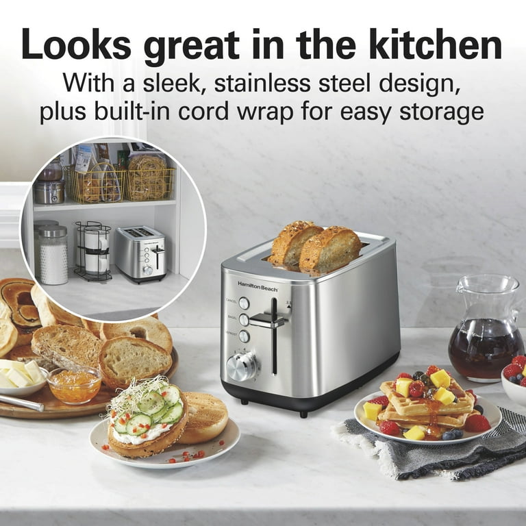 アメリカントースト　Hamilton Beach Hamilton Beach Toaster, 2-Slice Modern Luxe Series, Stainless