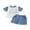 Blue, variant on Toddler Baby Boy Summer Clothes Infant Baby Boys Mothers Day Outfit Just A Boy in Love with His Mama Letters Printed Short Sleeve T-Shirt Tops with Pockets Shorts Set