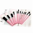 thumbnail image 2 of 12 cosmetic brushes in a bucket, light pink powder (bucket), 2 of 5
