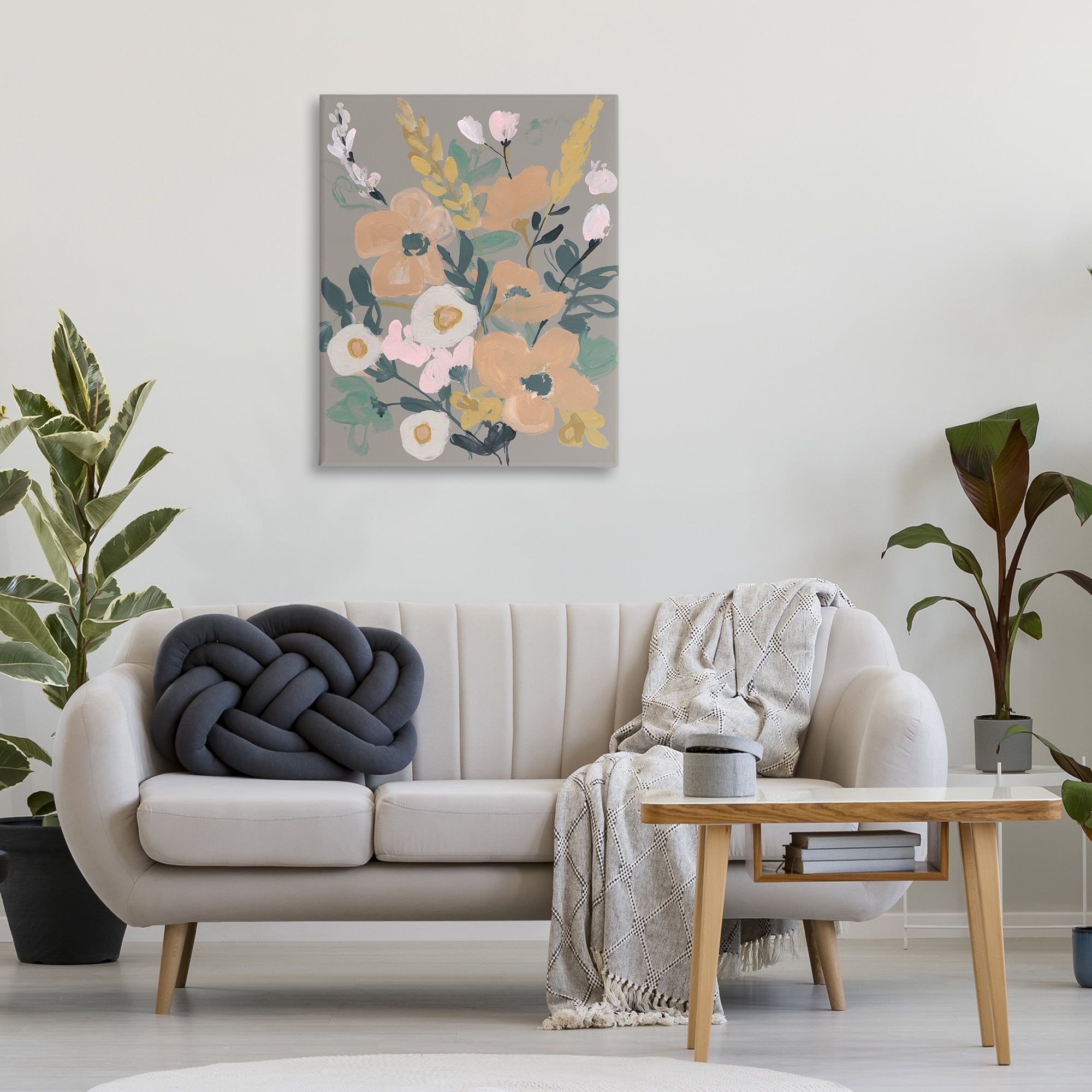 Stupell Industries Modern Wildflower Collage Botanical & Floral Painting Gallery Wrapped Canvas Art Print Wall Art, 30 x 40