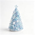 thumbnail image 2 of DIY Beaded Christmas Tree Kit, Sparkling Holiday Craft Set with Pearls, Crystals & Beads, Handmade Christmas Decoration for Adults, Blue, 2 of 5