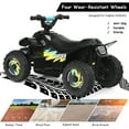 thumbnail image 6 of Infans 6V Kids Electric Quad ATV 4 Wheels Ride On Toy Toddlers Forward&Reverse Black, 6 of 7