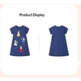thumbnail image 3 of Emy Dola 2-7T Little Girls Cotton Dress Toddler Casual Short Sleeve Appliques Jersey A-line Dresses, 3 of 7