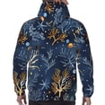 thumbnail image 7 of Pofeuu Mystical Underwater Coral Scene Print Mens Casual Hooded Collar Drawstring Hoodies Pullover Sweatshirts Casual Long Sleeve Shirts-XX-Large, 7 of 7