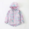 thumbnail image 2 of Kids Girls Autumn Tie Dye Printed Hooded Zipper Cardigan Coat Children's Clothing Z0J-Light Pink, 4-5 Years, 2 of 9