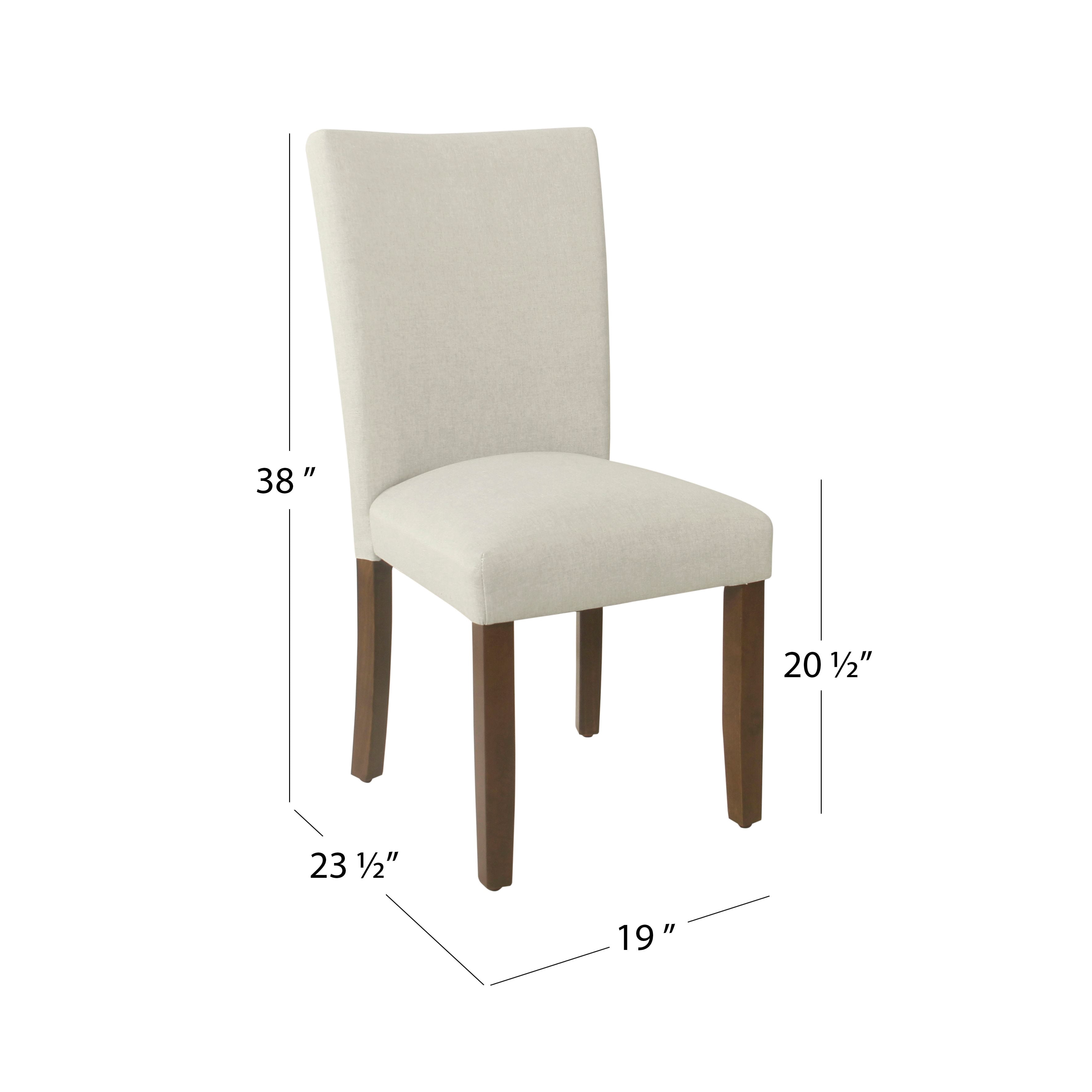 HomePop Classic Parsons Dining Chair - Soft Gray Woven (Set of 2)