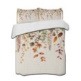 thumbnail image 2 of Quilts Twin Size, Thanksgiving Soft Comforter Bedding Set for Bed, Fall Botanical Eucalyptus Leaves Floral Lightweight Quilted Bedspread with Pillow Cover(2 Pieces) for All Season, 68x86 Inch, 2 of 7